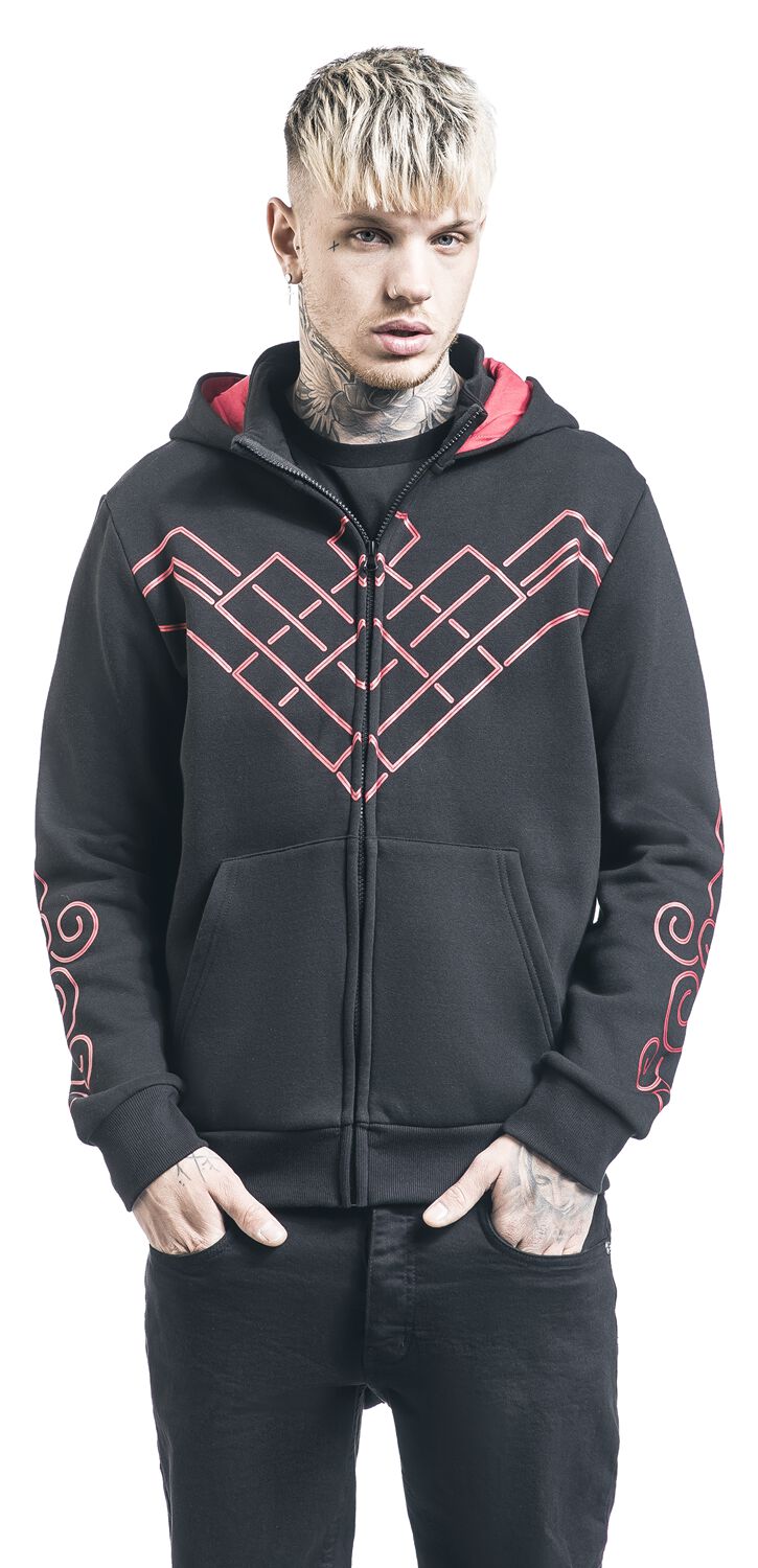 Shang-Chi and the Legend of the Ten Rings Shang Chi Hooded zip black red