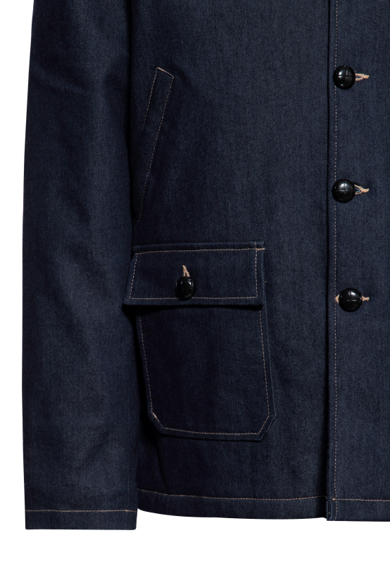 Thumbnail - King Kerosin Winter Coat Dark Blue Wash Winterjacke blau in XL