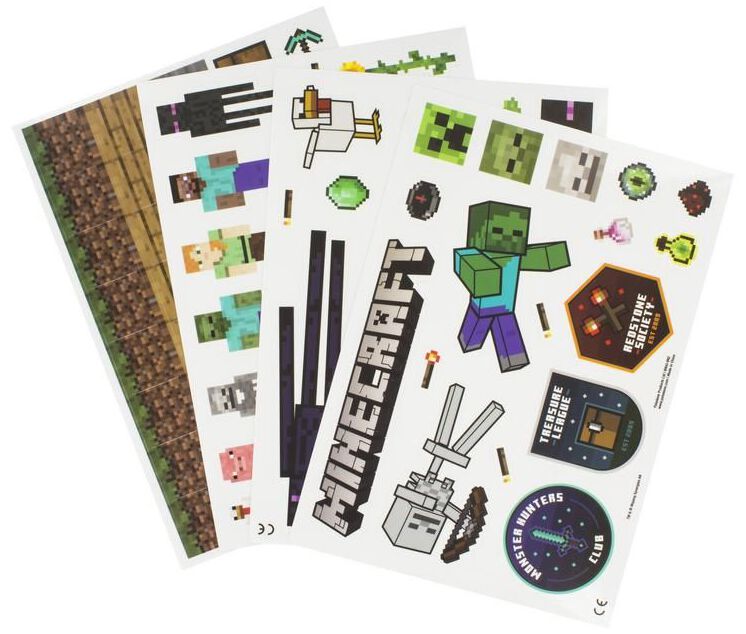 Minecraft Decals Sticker Sets multicolor