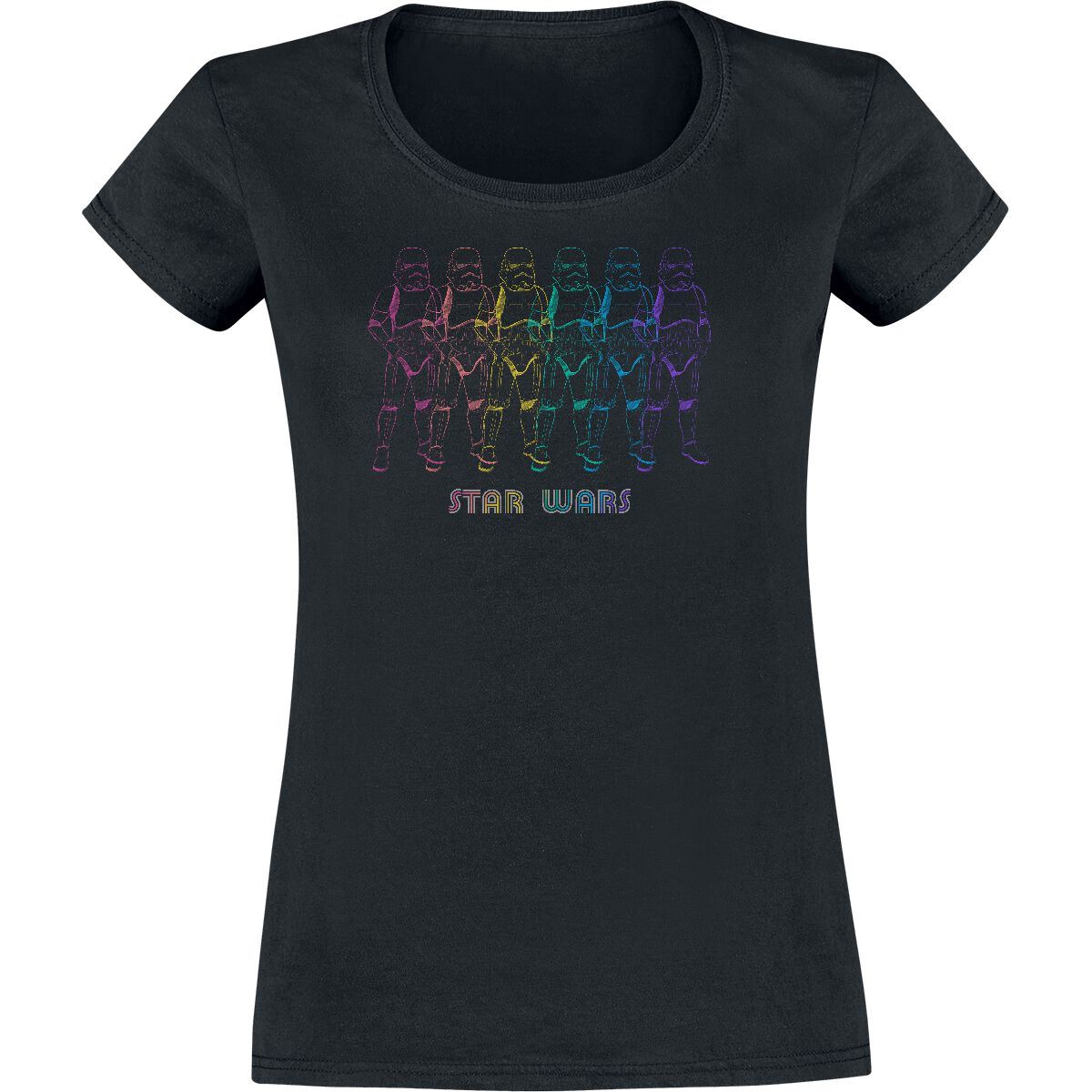 Star Wars Rainbow Troopers T-Shirt schwarz
