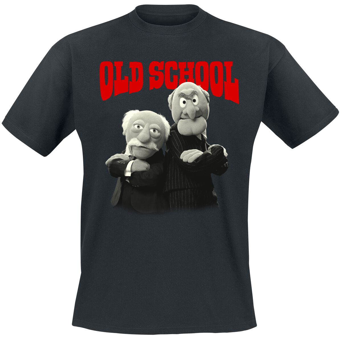 Die Muppets T-Shirt - Old School - 3XL bis 5XL - für Männer - Größe 3XL - schwarz  - Lizenzierter Fanartikel
