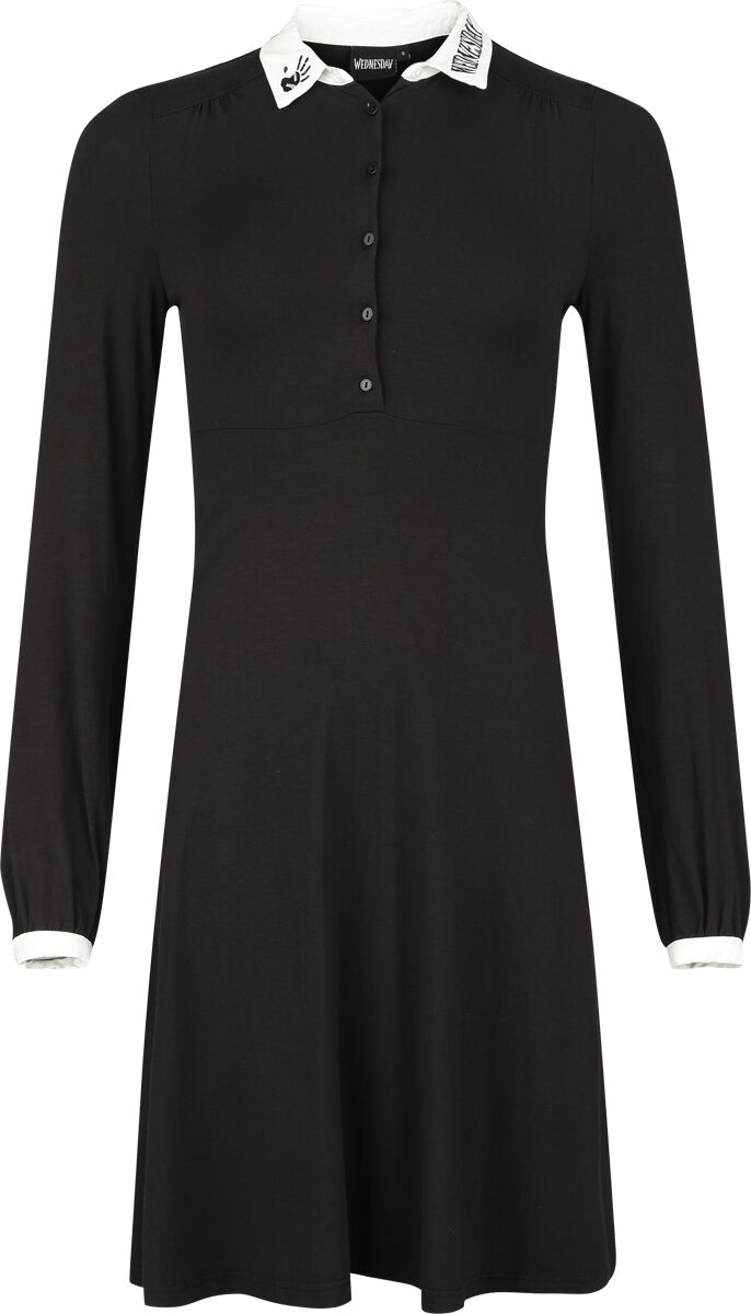 Wednesday Kleid knielang - Thing - S bis XXL - für Damen - Größe XXL - schwarz  - EMP exklusives Merchandise!