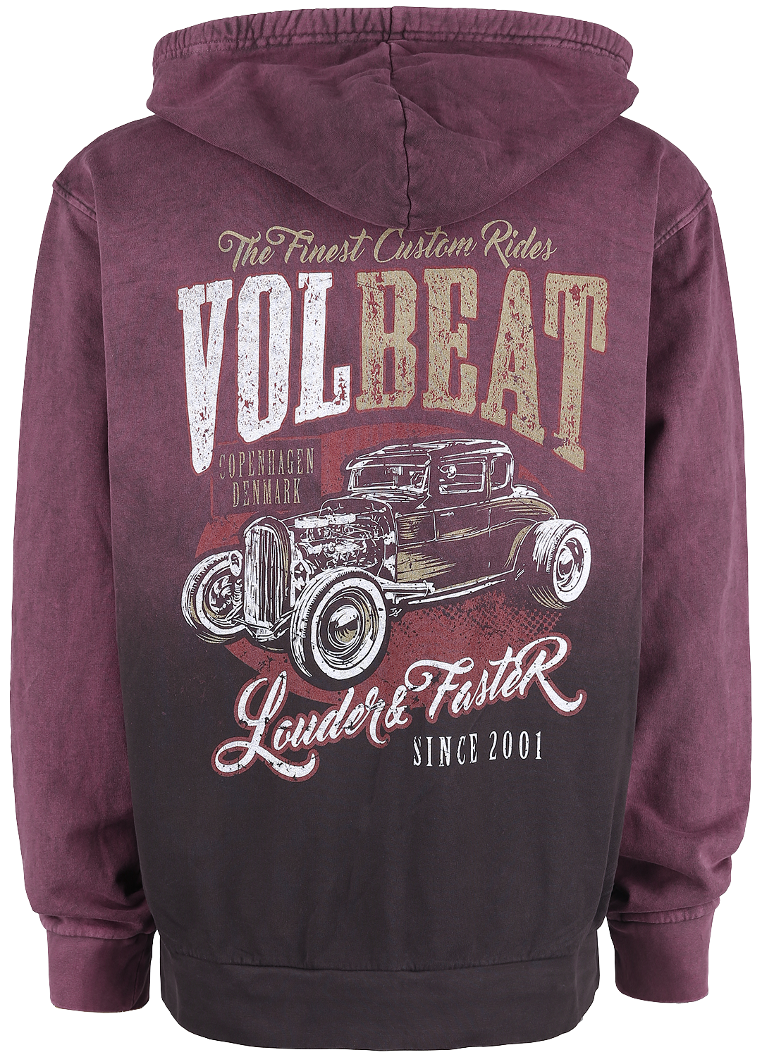 Volbeat Rewind, replay, rebound Kapuzenpullover weinrot