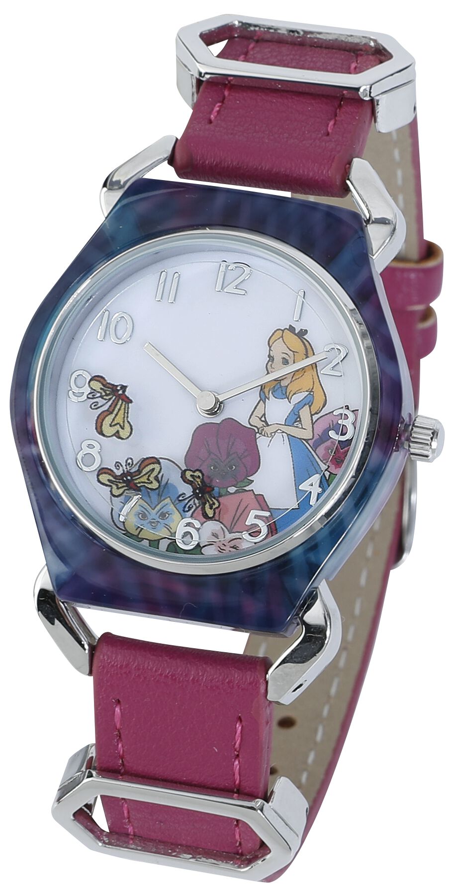Alice im Wunderland - Disney Armbanduhren - Butterflies And Flowers - multicolor  - Lizenzierter Fanartikel