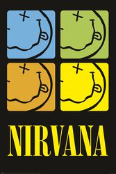 Smiliey Squares, Nirvana, Poster