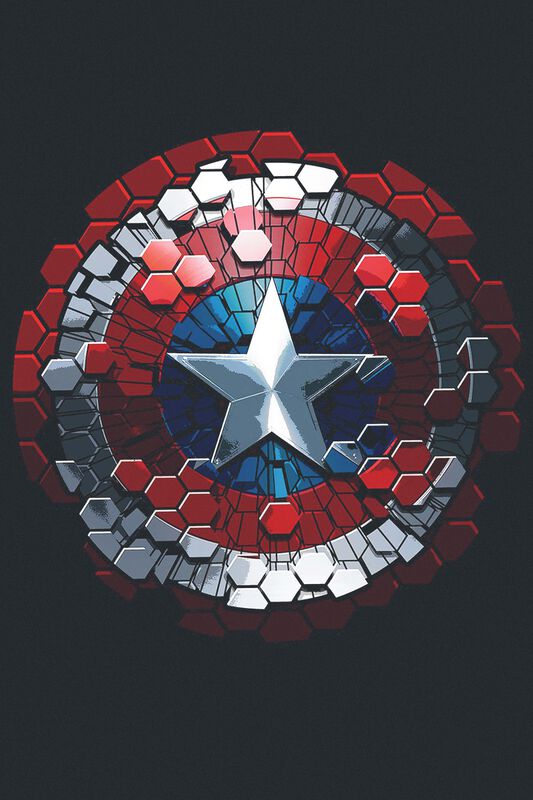 Filme & Serien Captain America Civil War - Hex Shield | Captain America T-Shirt