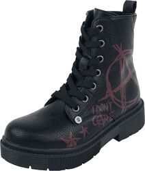 Boots mit Anarchy-Print, Rock Rebel by EMP, Kinder Boots