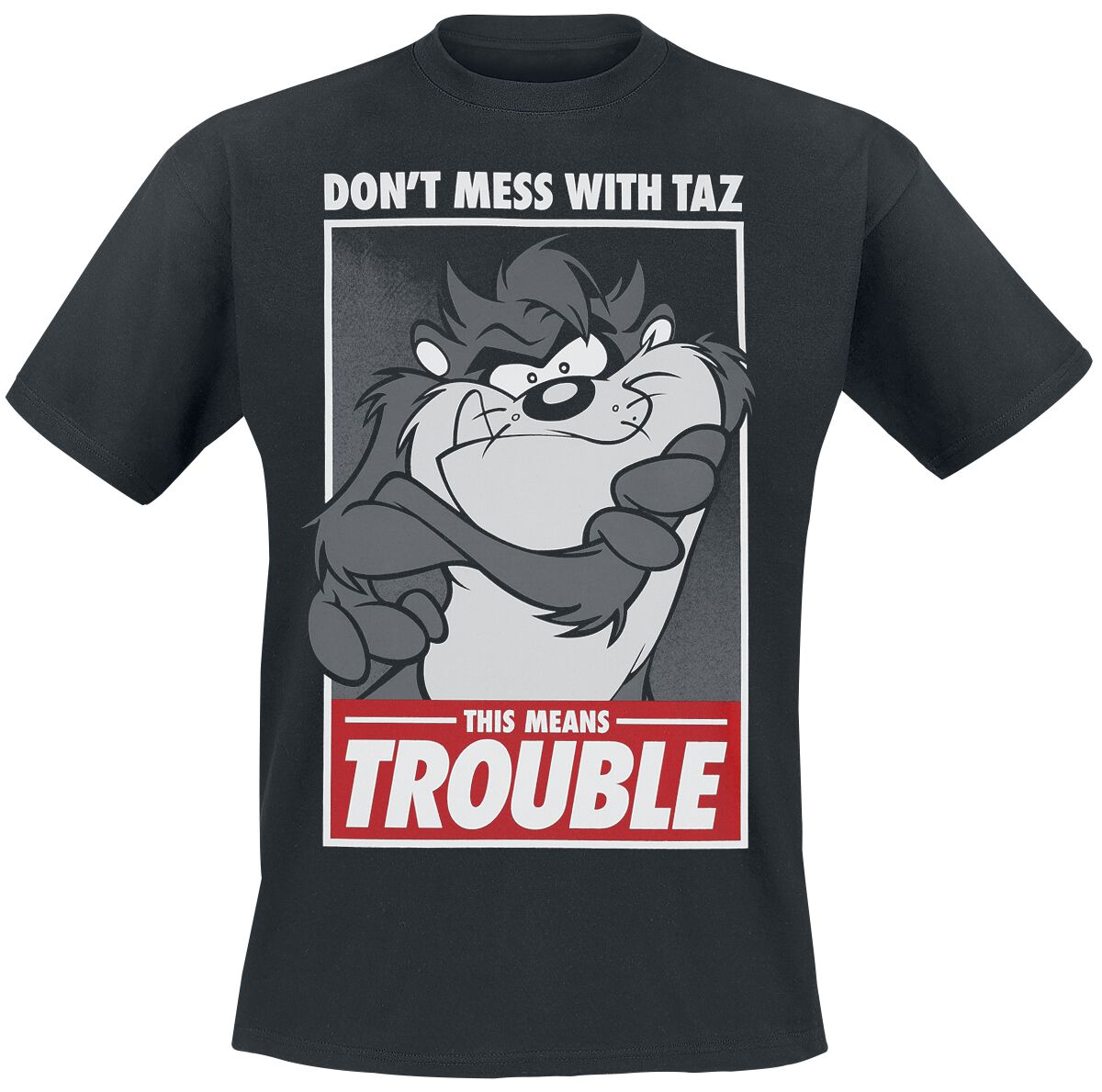 Looney Tunes This Means Trouble T-Shirt black