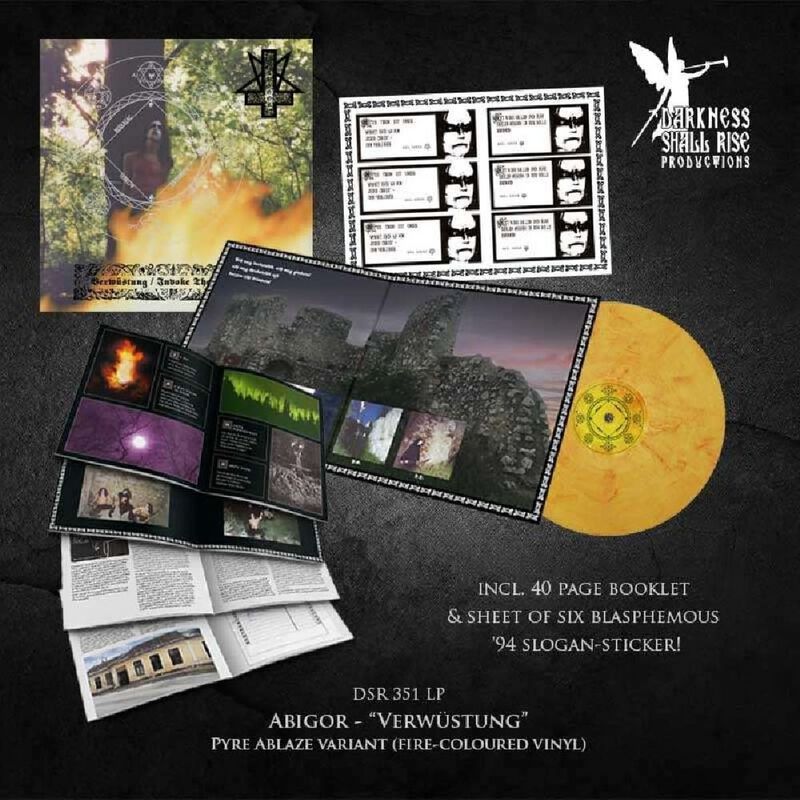 LP  av Abigor - Verwüstung / Invoke the dark age -  -