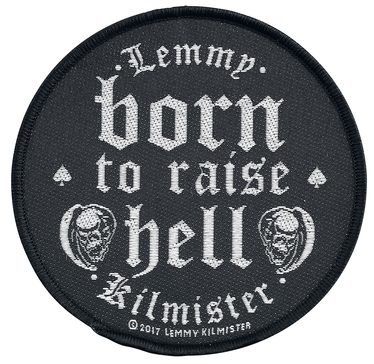 Motörhead - Lemmy Kilmister - Born to raise hell - Patch - schwarz| weiß