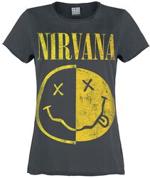 Amplified Collection - Spliced Smiley, Nirvana, T-Shirt