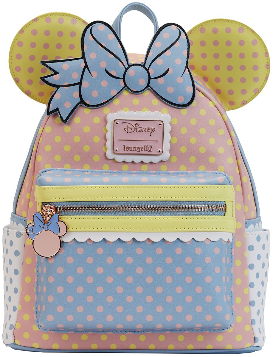 Mickey Mouse Loungefly Minnie Pastel Color Block Dots Mini Rucksack multicolor  - Onlineshop EMP