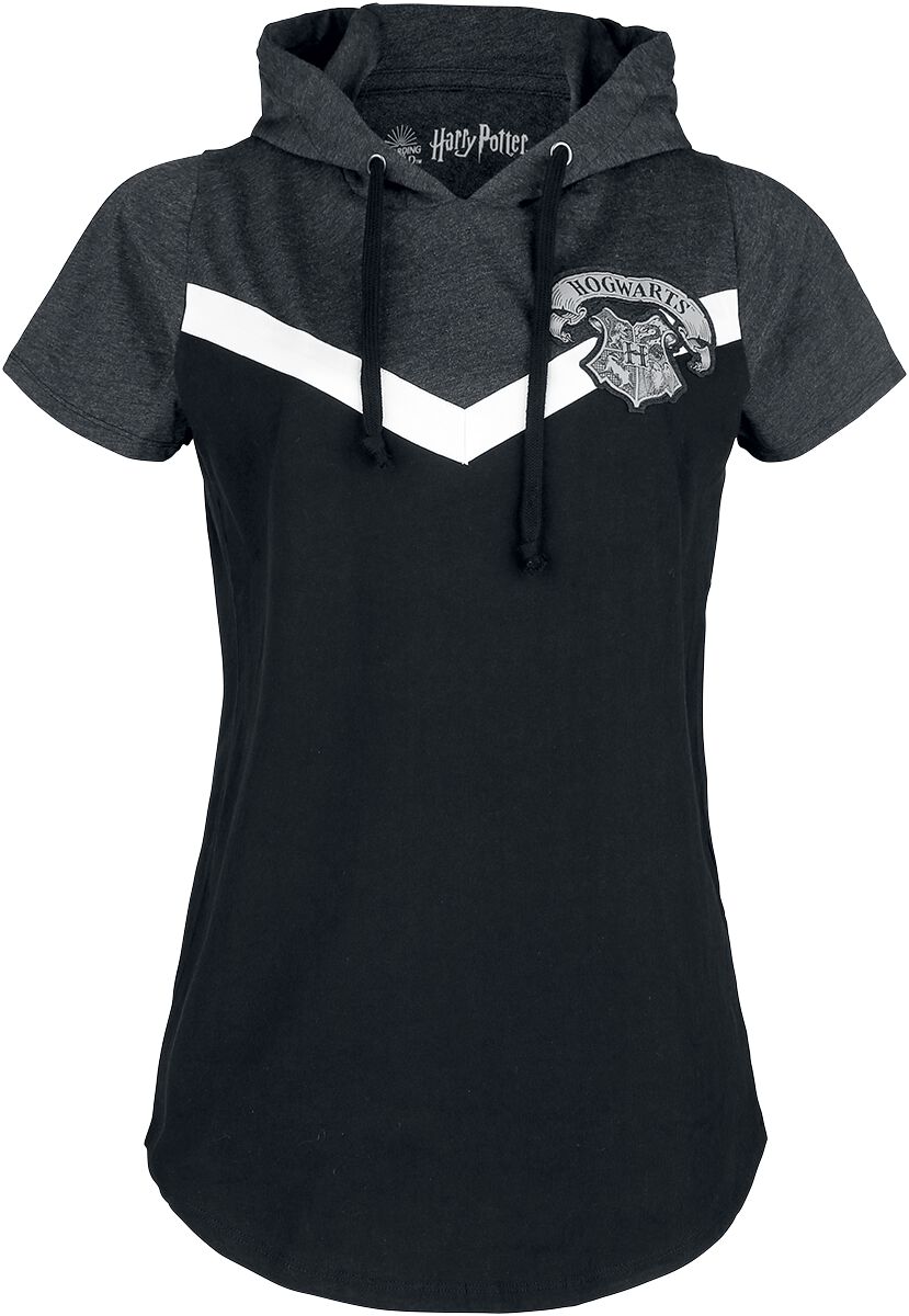 Image of Harry Potter Hogwarts Girl-Shirt schwarz/grau