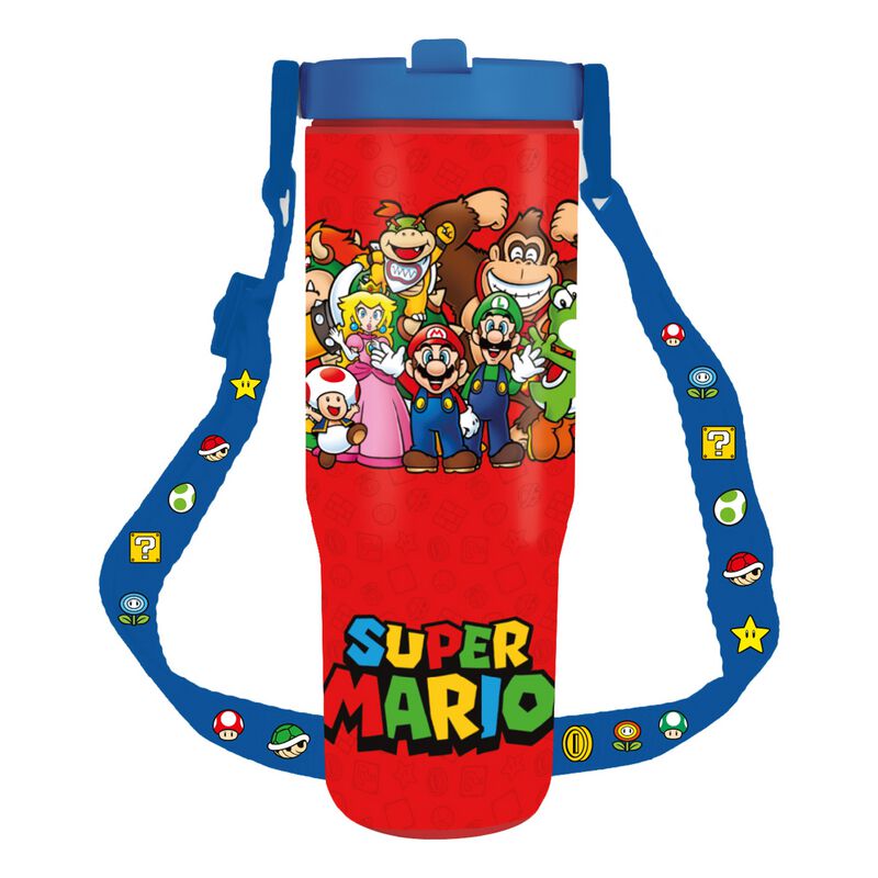 Gourde Gaming de Super Mario - Super Mario Pitcher With Strap - pour Indifférent - multicolore