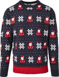 Nicolaus And Snowflakes Sweater, Urban Classics, Weihnachtspullover