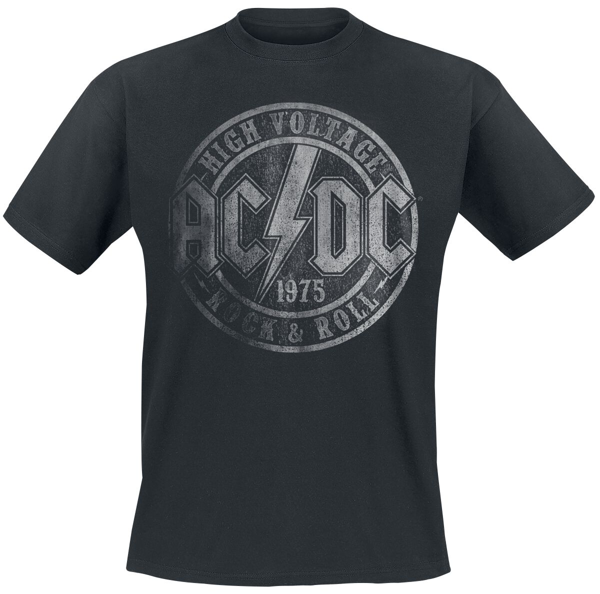 Image of T-Shirt di AC/DC - High Voltage 1975 - S a XXL - Uomo - nero