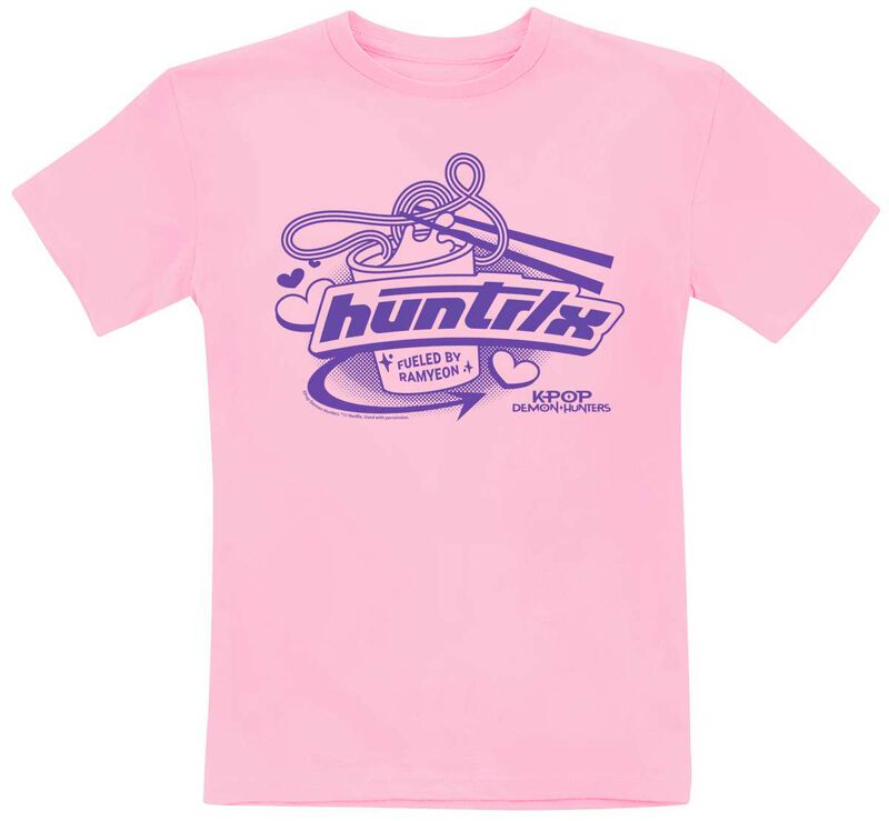 0199756479618 - Huntrix - Fueled By Ramyeon T-Shirt altrosa in 116