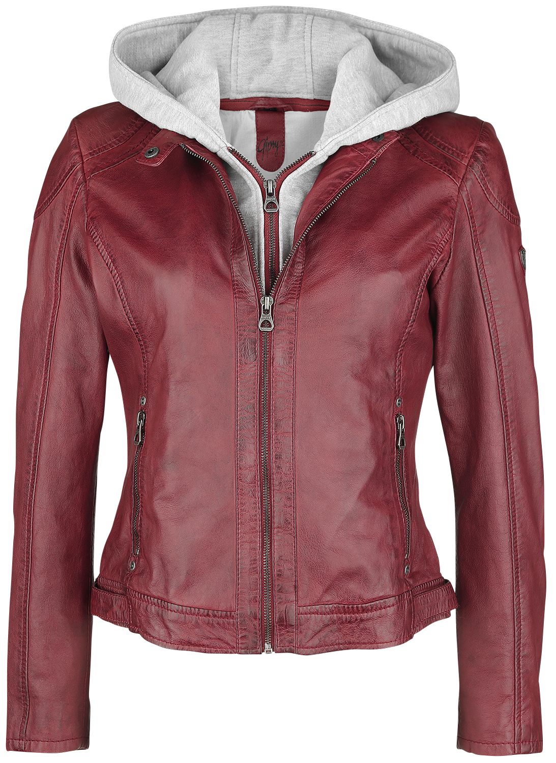 Mauritius  Leather Jacket - Angy S18 LAMAS - for Women - red