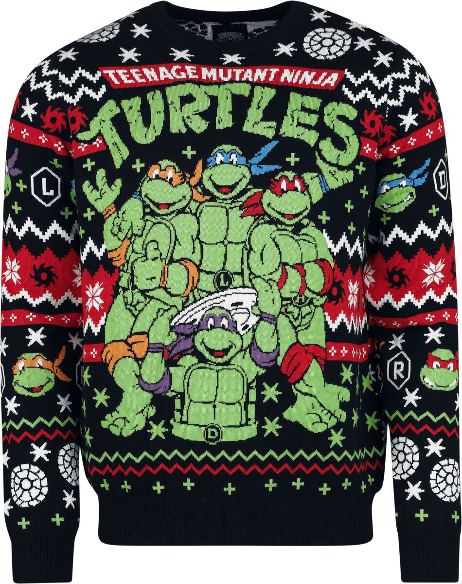 Teenage Mutant Ninja Turtles Weihnachtspullover - Group - S bis 3XL - für Männer - Größe S - multicolor  - EMP exklusives Merchandise!