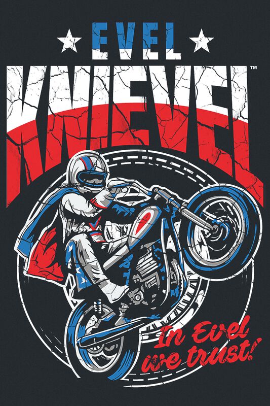 Männer Bekleidung In Evel We Trust  | Evel Knievel T-Shirt