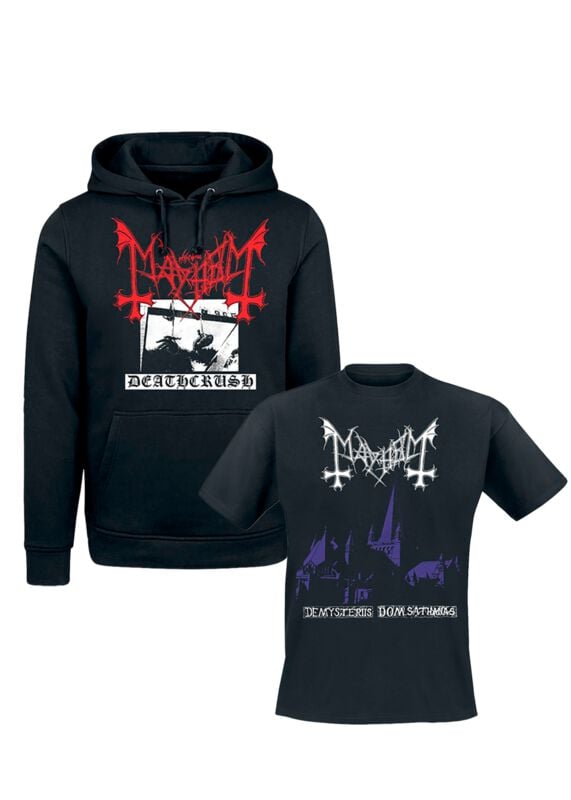 T-Shirt Manches courtes  de Mayhem - Fan Bundle - S à XXL - pour Homme - noir