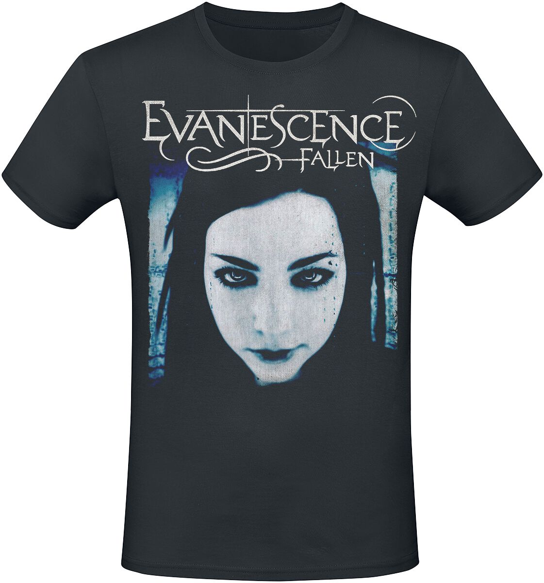 Evanescence T-Shirt - Fallen - S bis XXL - für Männer - Größe M - schwarz  - Lizenziertes Merchandise!