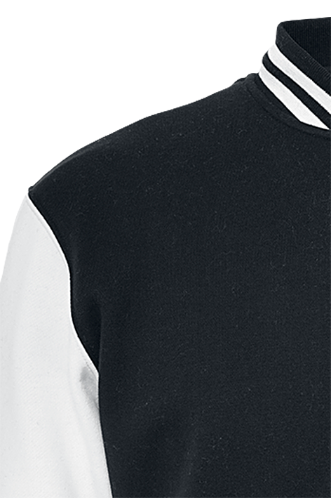 Thumbnail - Urban Classics 2-Tone College Collegejacke schwarz weiß in XL