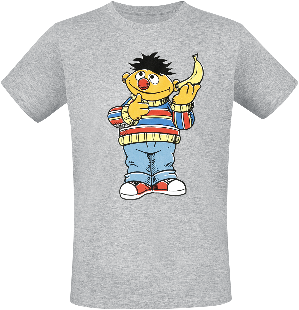 Sesamstraße - Ernie - Banane - T-Shirt - grau - EMP Exklusiv!