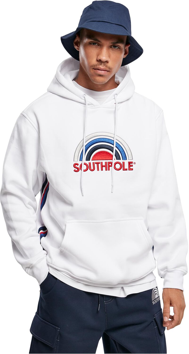 Image of Felpa con cappuccio di Southpole - Southpole multi-colour logo hoodie - L - Uomo - bianco