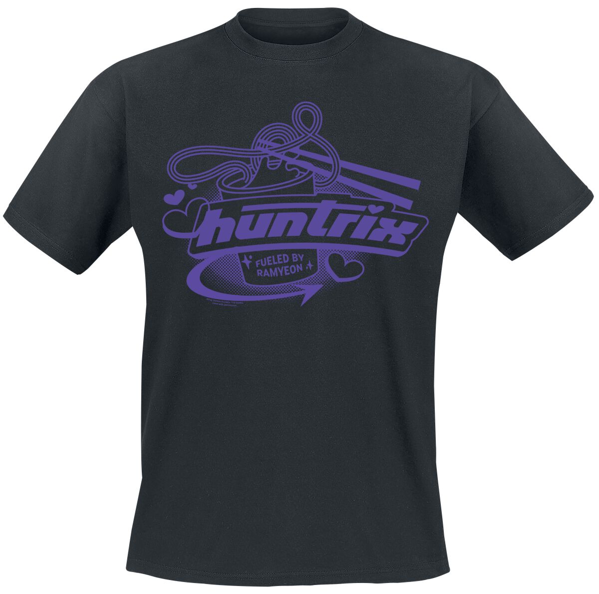 0199756479434 - Huntrix - Fueled By Ramyeon T-Shirt schwarz in M