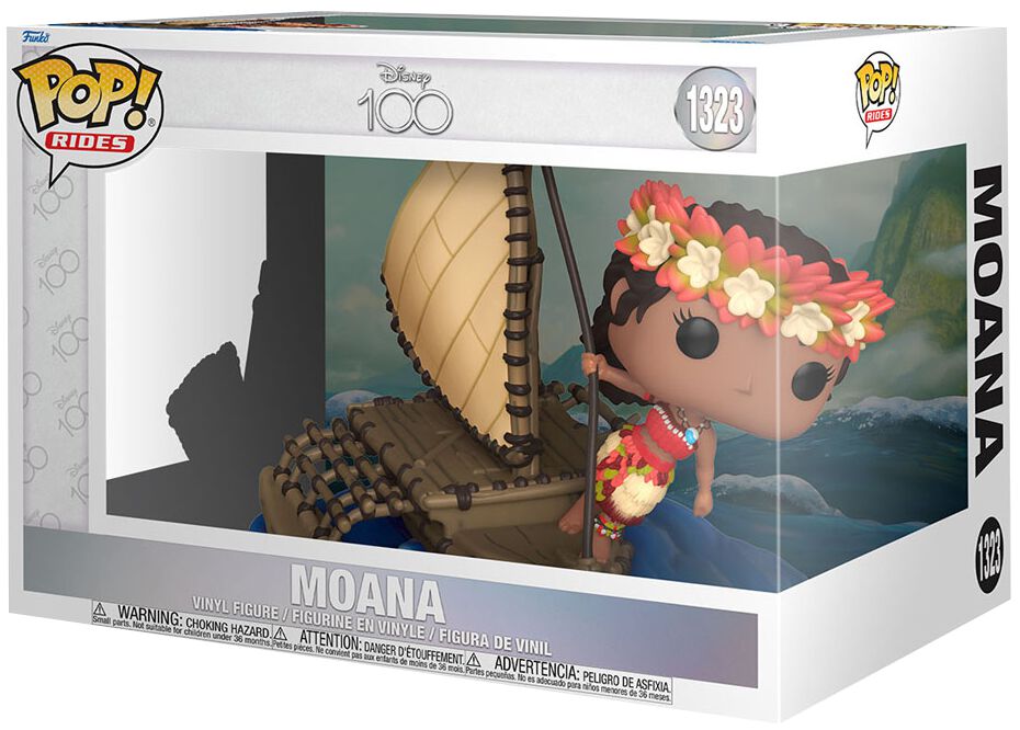 Levně Moana Vinylová figurka č.1323 Disney 100 - Moana (POP! Rides Super Deluxe) Sberatelská postava standard