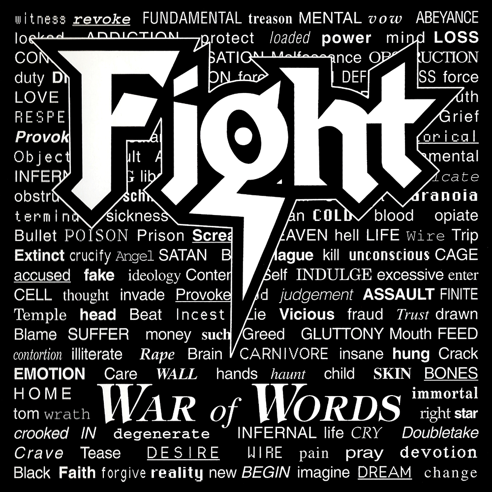 Fight War of words LP schwarz