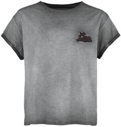 T-Shirt mit EMP Stickerei und Waschung, EMP Premium Collection, T-Shirt