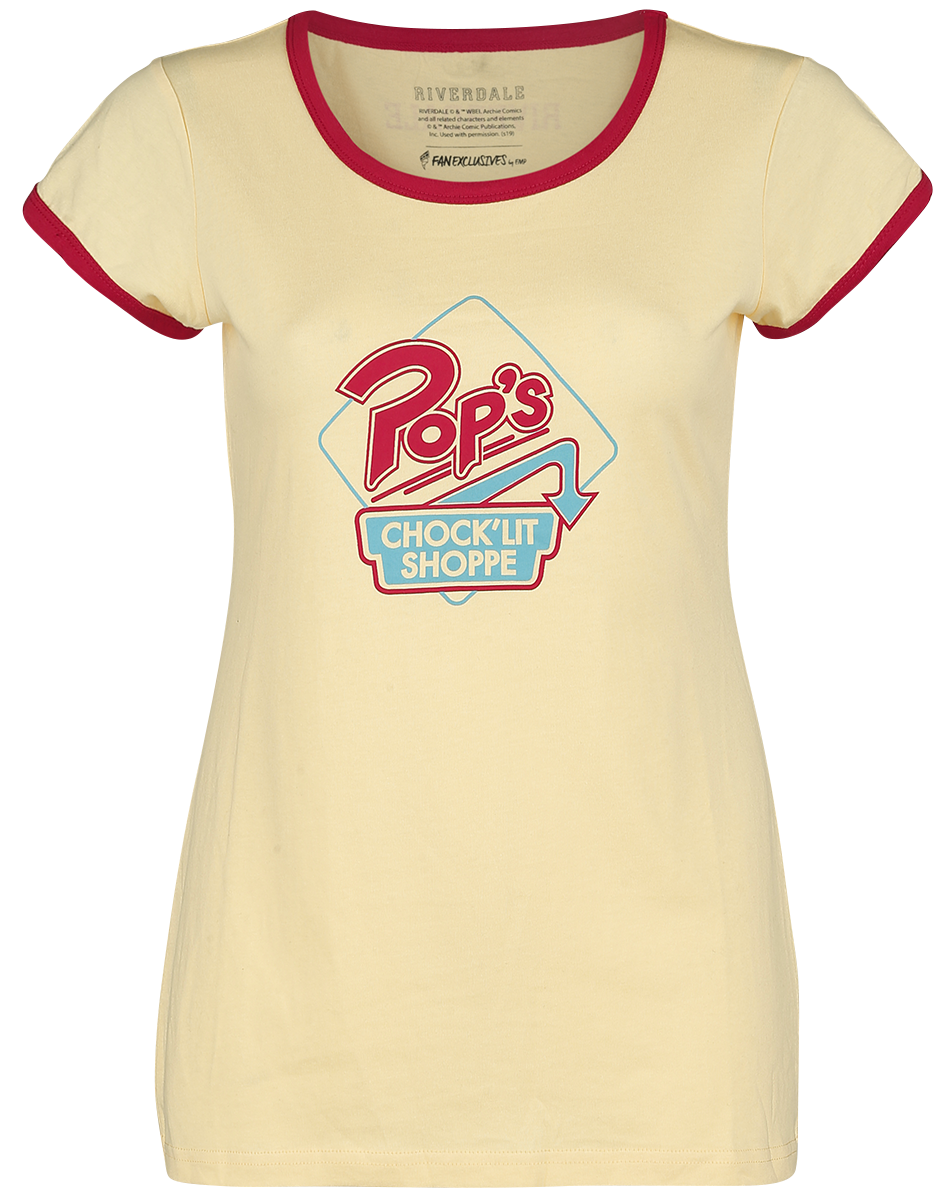 Riverdale - Pop's Chock'lit Shoppe - Girls shirt - yellow-red image