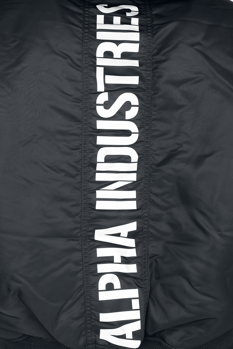 4059146449057 - Alpha Industries 45P Hooded Custom Bomberjacke schwarz in L 4059146449057 - Alpha Industries 45P Hooded Custom Bomberjacke schwarz in L