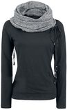 Scarves Hooded Longsleeve, Black Premium by EMP, Sweatshirt