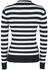 Menace White And Black Stripe Sweater