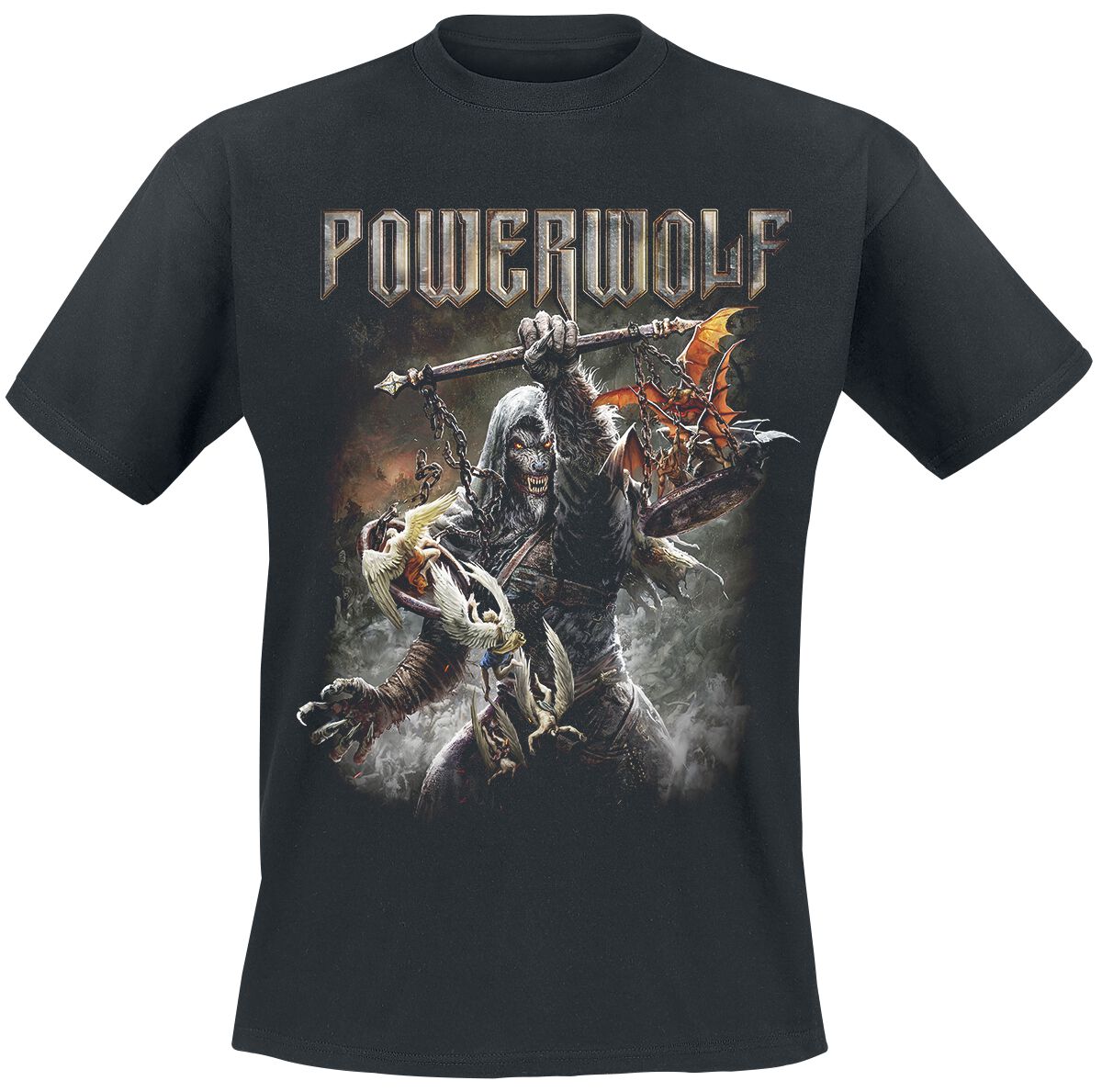 Powerwolf T-Shirt - Call Of The Wild - M bis 5XL - für Männer - Größe XXL - schwarz  - Lizenziertes Merchandise!