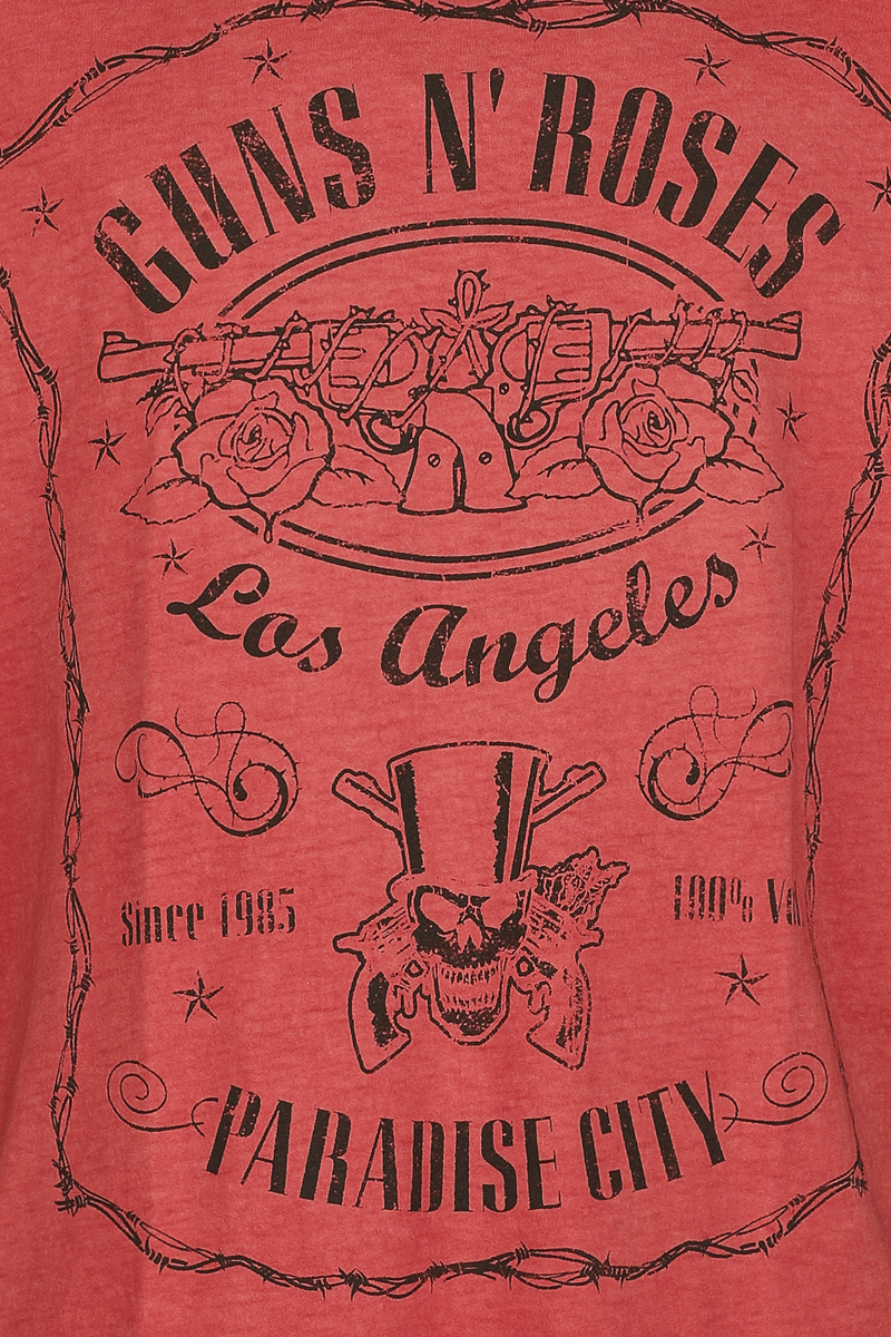 4068143431163 - Guns N Roses Paradise City Label T-Shirt rot in 3XL