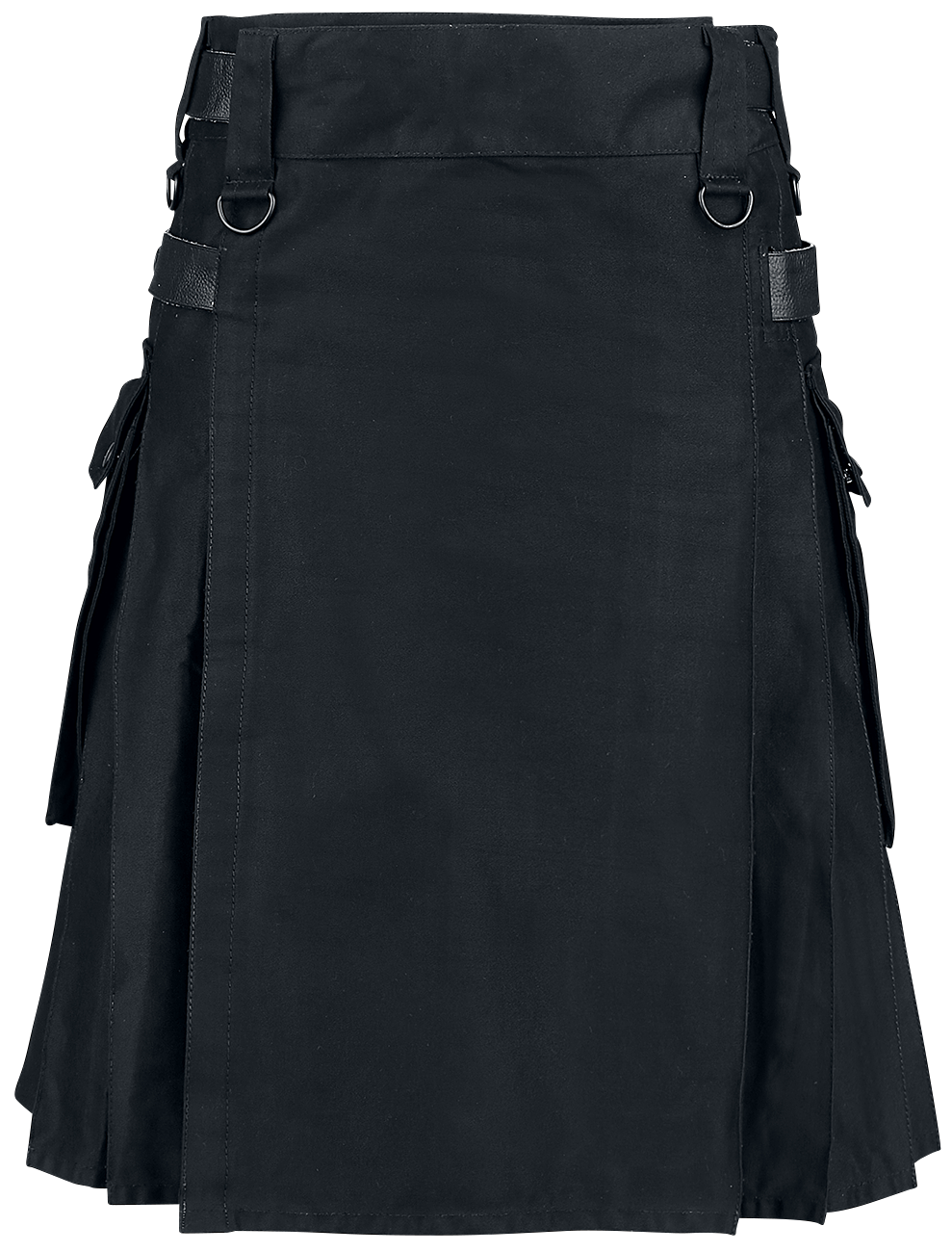 Altana Industries Gothic Midi Skirt - Black Kilt - for Men - black