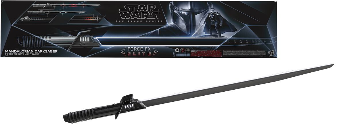 Levně Star Wars Světelný meč The Mandalorian - The Black Series - Darksaber - Force FX Elite dekorativní zbran standard