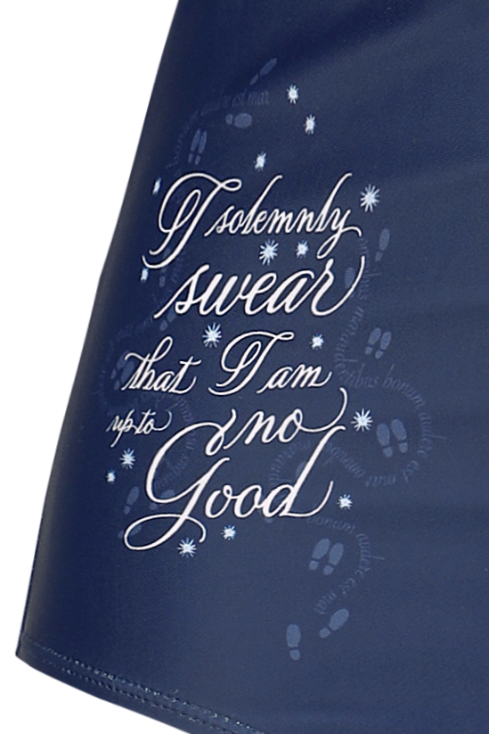 Harry Potter Marauder's map Badeanzug dunkelblau