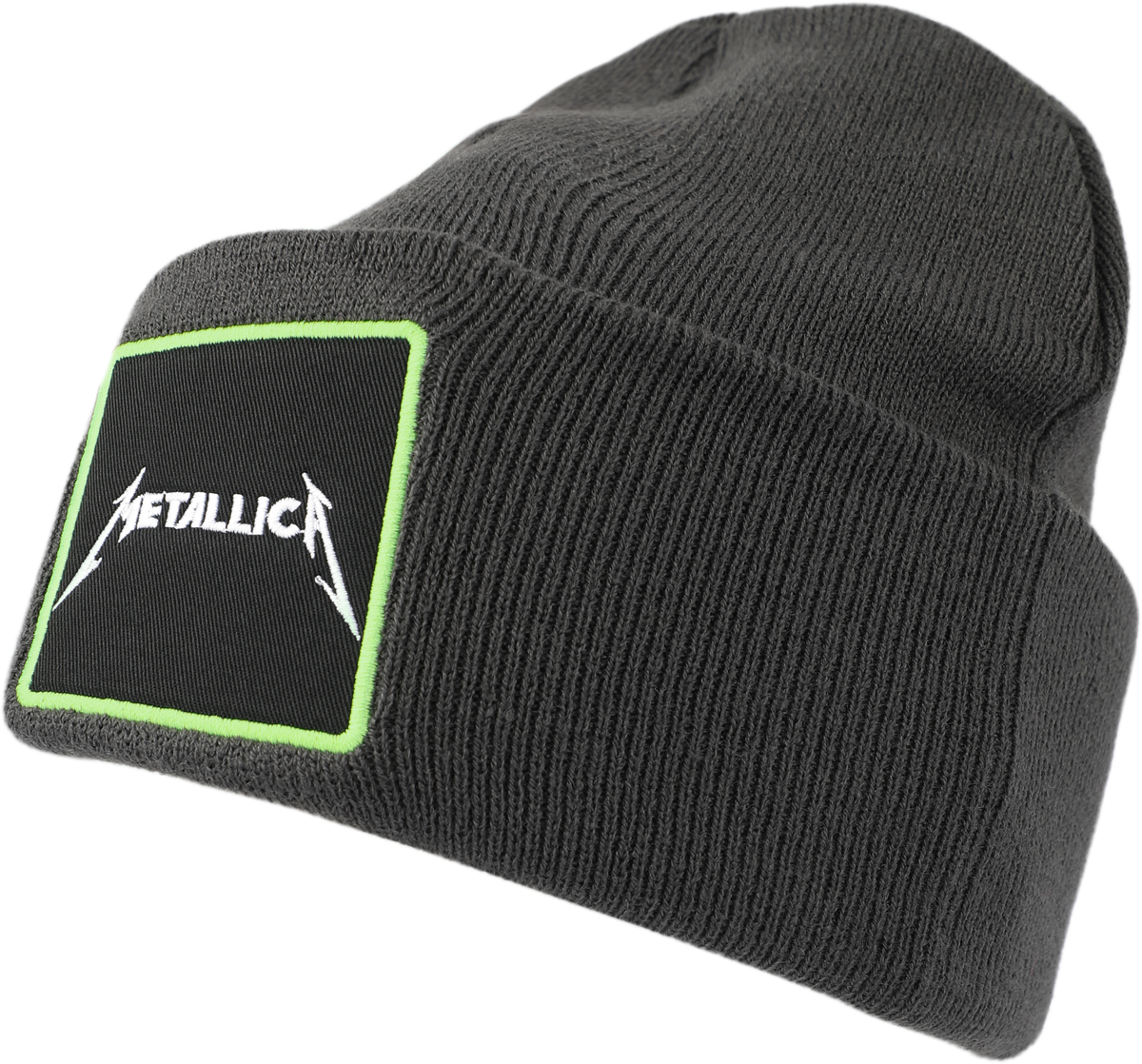 Metallica  Beanie - Amplified Collection - Patch Beanie - charcoal