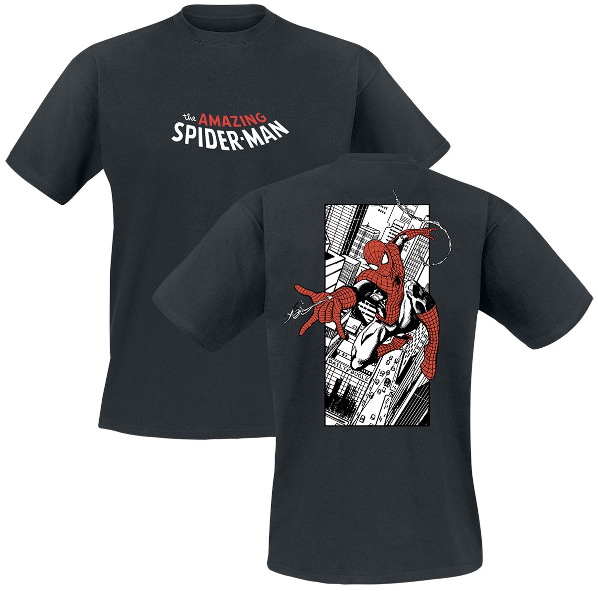 Spider-Man City Web T-Shirt schwarz in L