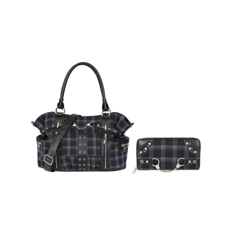 Gothic Handtasche - Rise Up Bundle - für Damen - grau - Frauen - female
