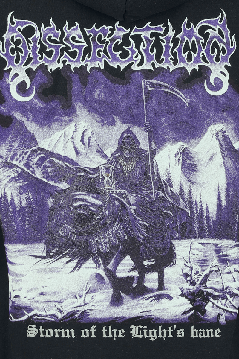 Thumbnail - Dissection Storm Ot The Lights Bane Kapuzenjacke schwarz in XXL