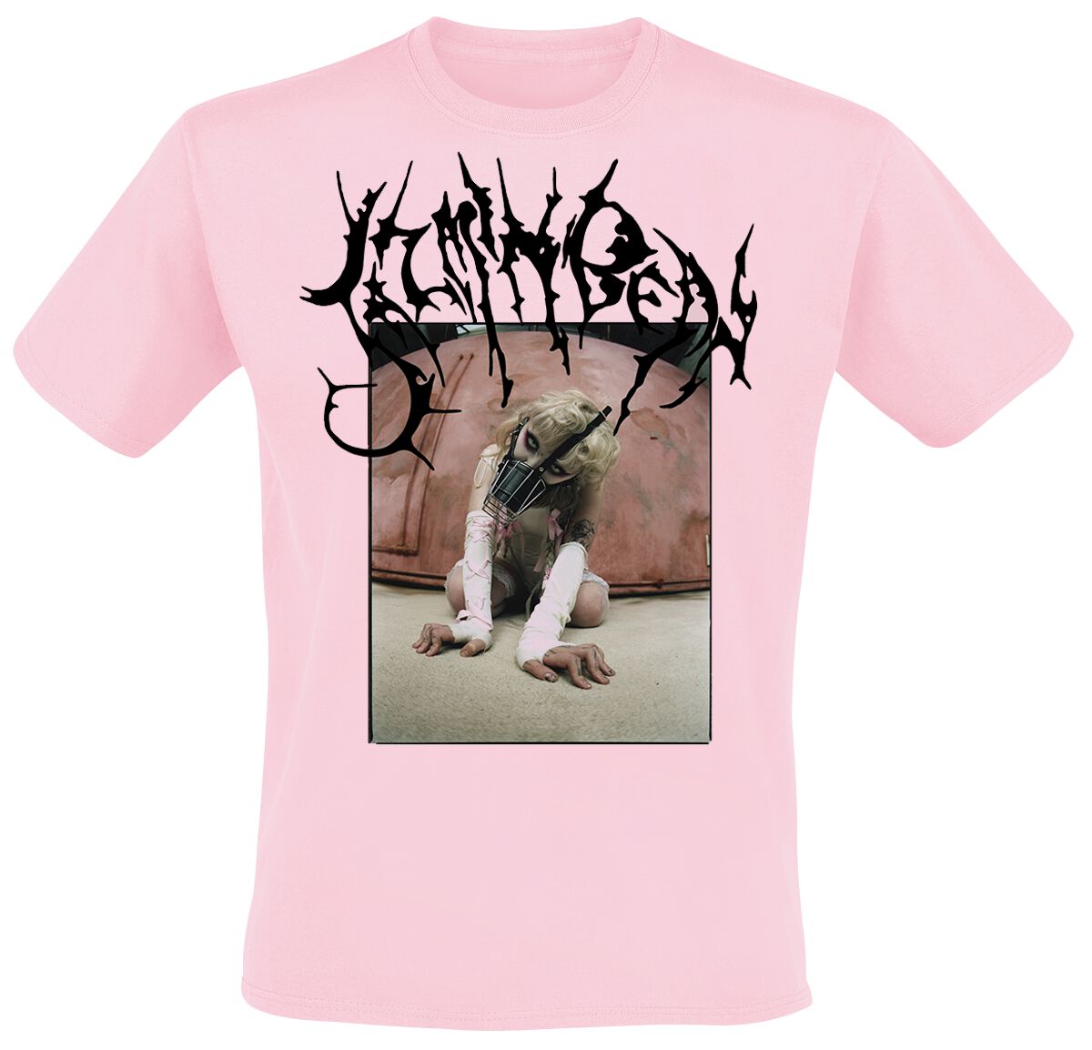 Jazmin Bean Worldwide Torture Photo T-Shirt rosa