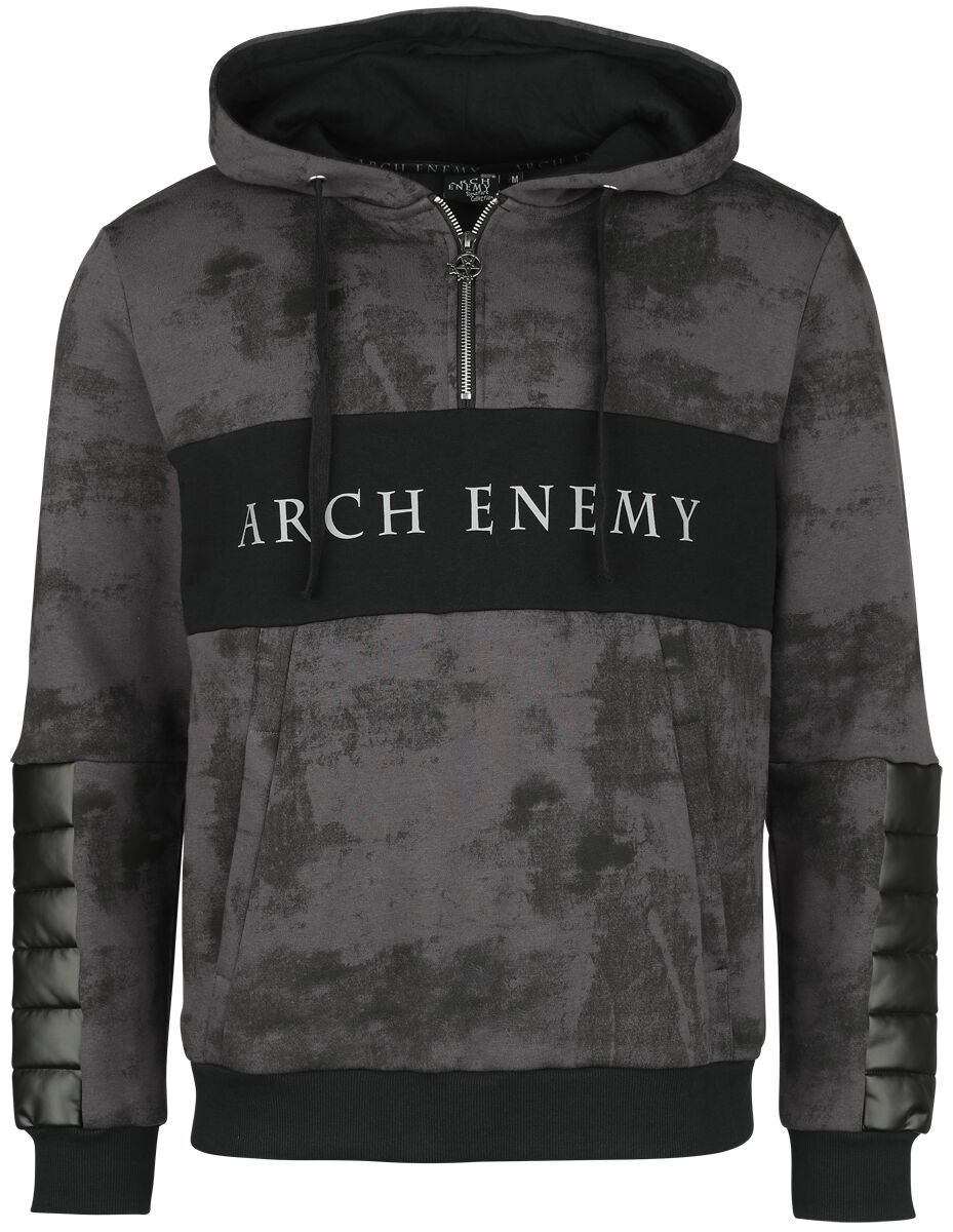Levně Arch Enemy EMP Signature Collection Mikina s kapucí tmave šedá/cerná