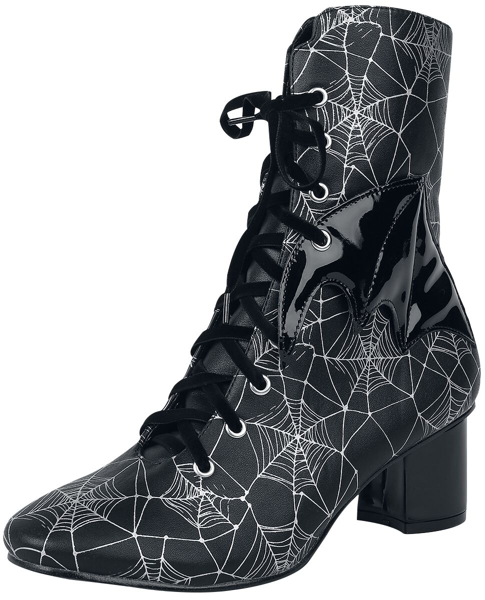 Killian Lace Up Boot Stiefel schwarz/weiß von Banned Alternative