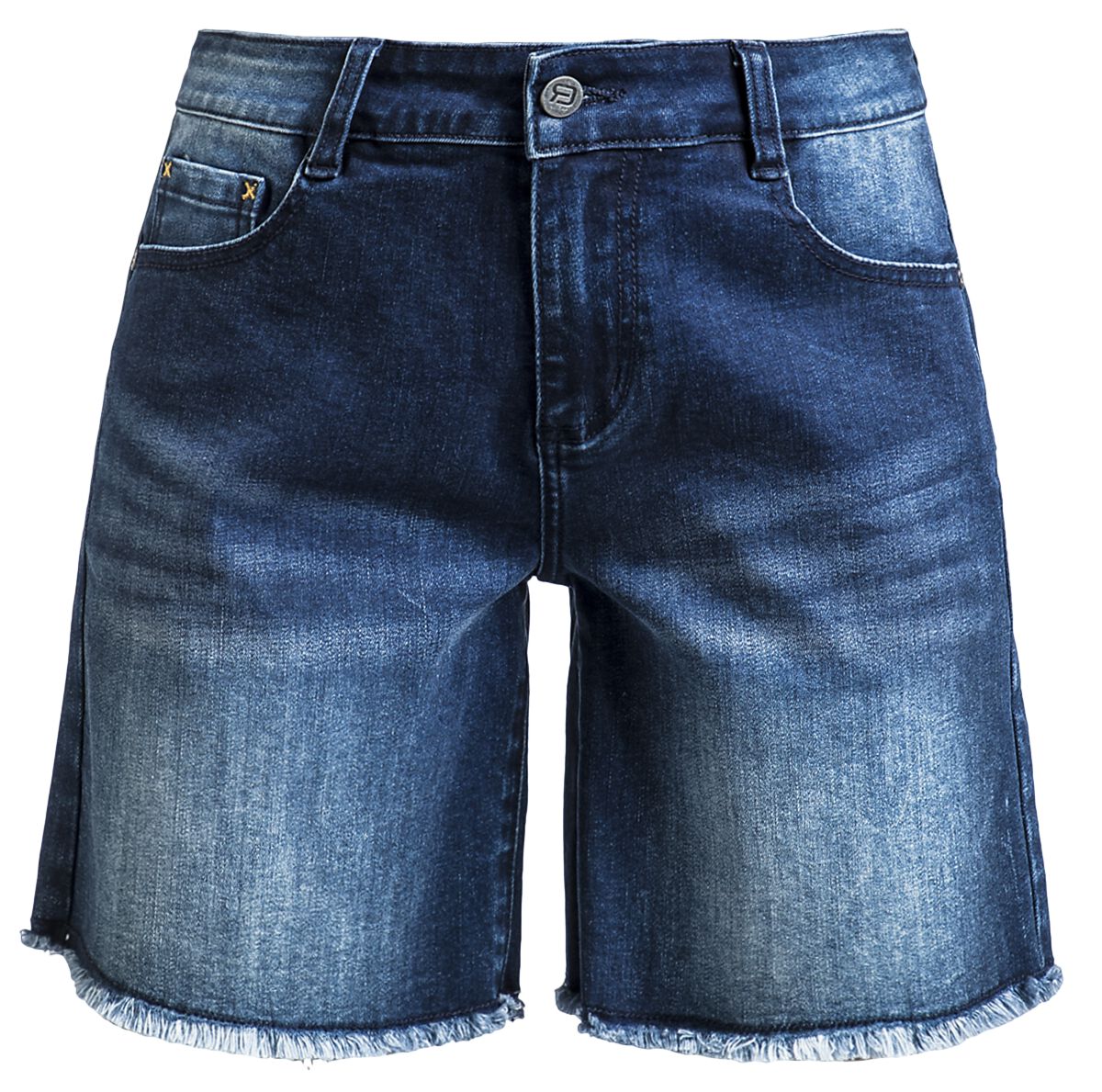 Short für Damen  dunkelblau Jeans Shorts mit Destroy Detail von RED by EMP